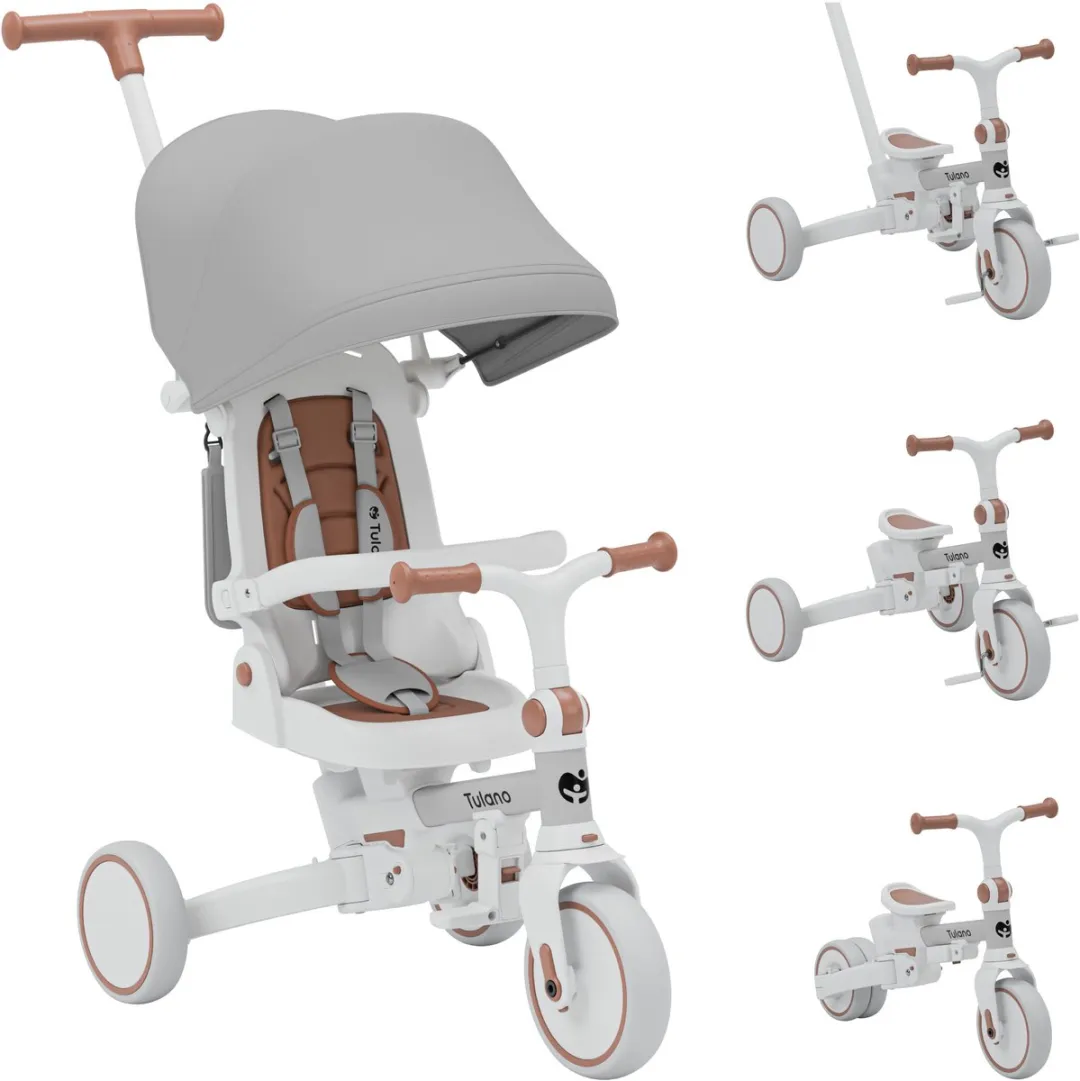 Tulano Noah 35 Driewielige Fiets 4-in-1 - Grijs