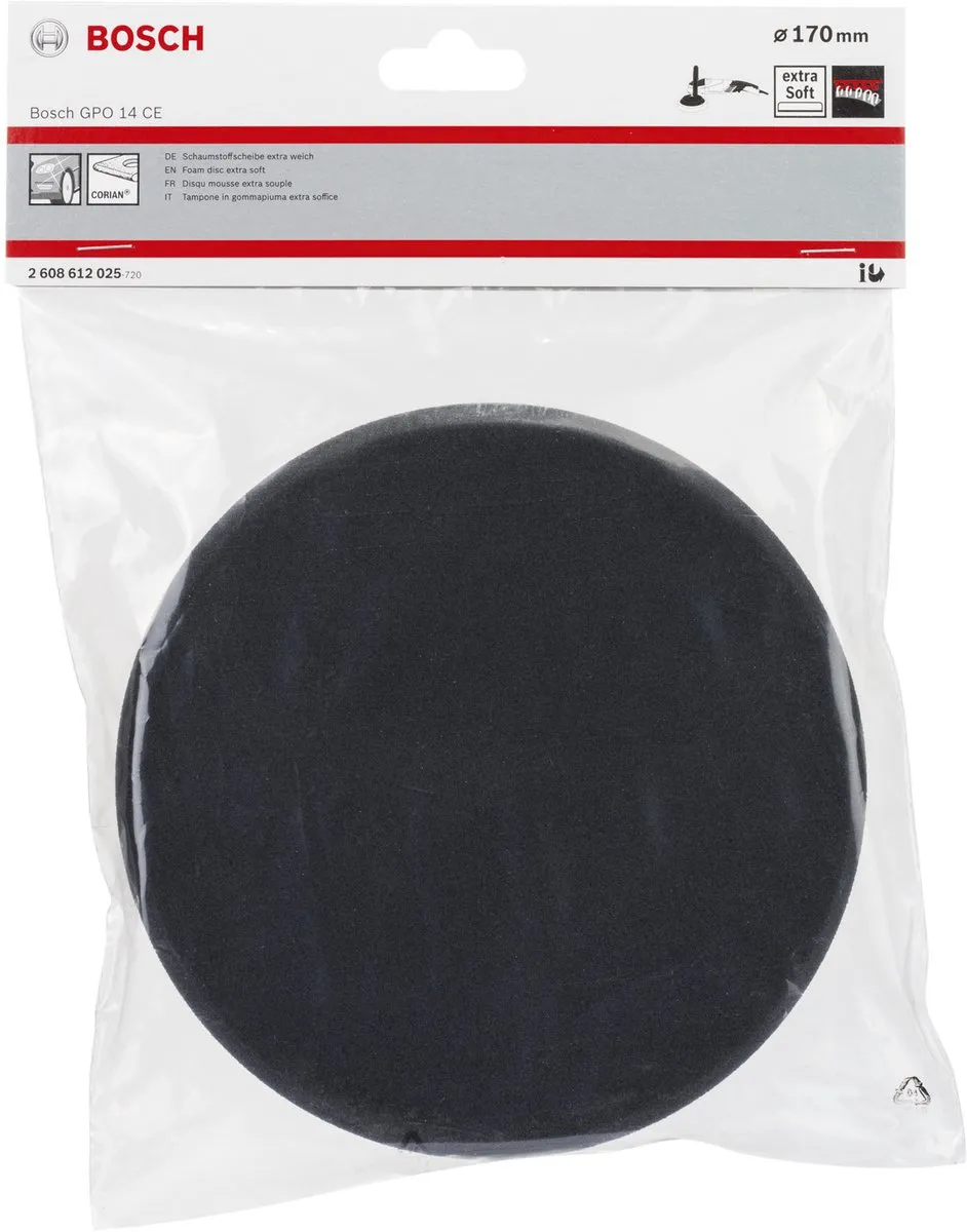 Bosch Schuimstofschijf Ø170mm - Extra Zacht - 1 Stuk