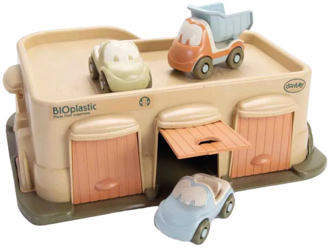 Dantoy BIO Speelgarage 5651 - 3 Auto's - Multicolor