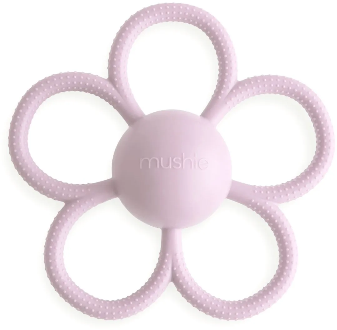 Mushie Daisy Bijtring Lilac