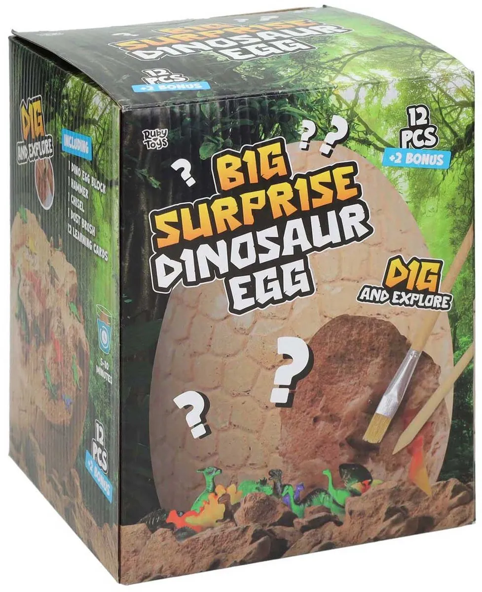 Ruby Toys Uitgraafset XXL Dino Ei