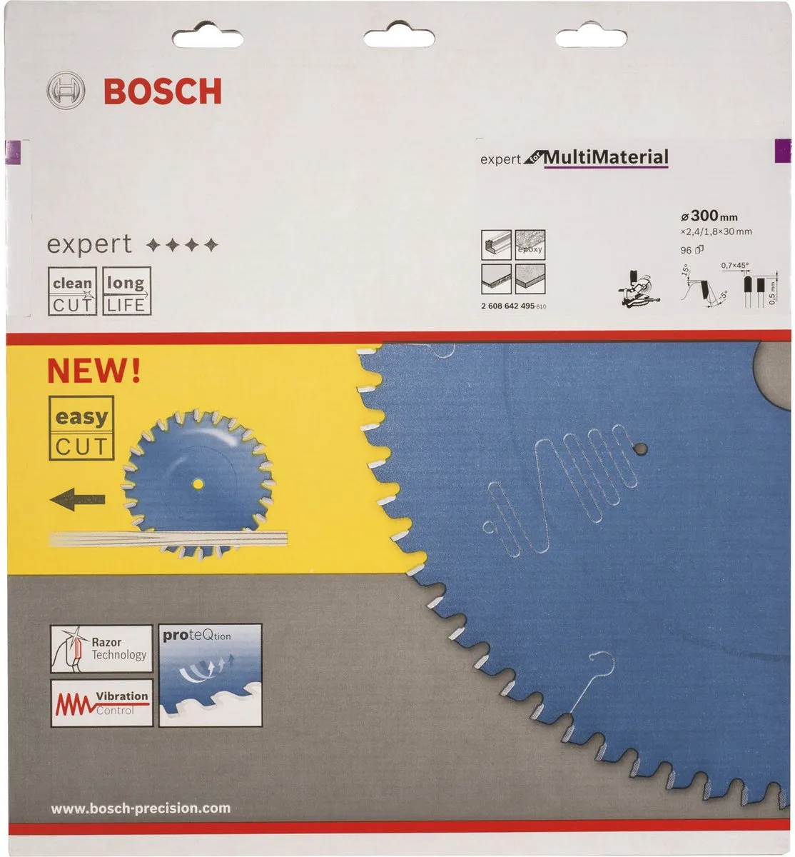 Bosch Professional Cirkelzaagblad CIRKZB EXP MULTIM 300x30mm - 96 Tanden - afbeelding 6 van 6