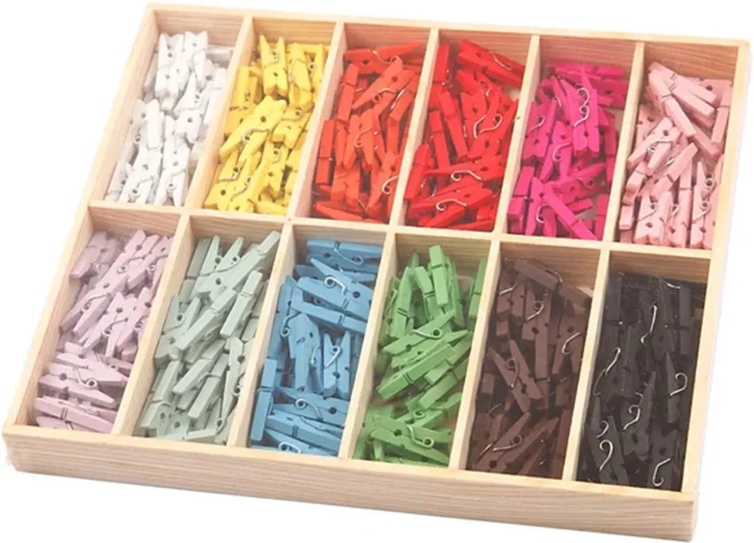 Creativ Company Mini Wasknijpers - 288 Stuks - Multicolor