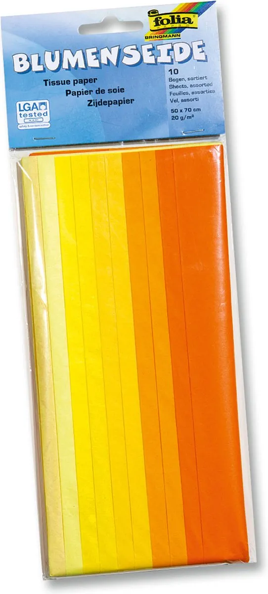 Folia Tissuepaper Geel 50x70cm