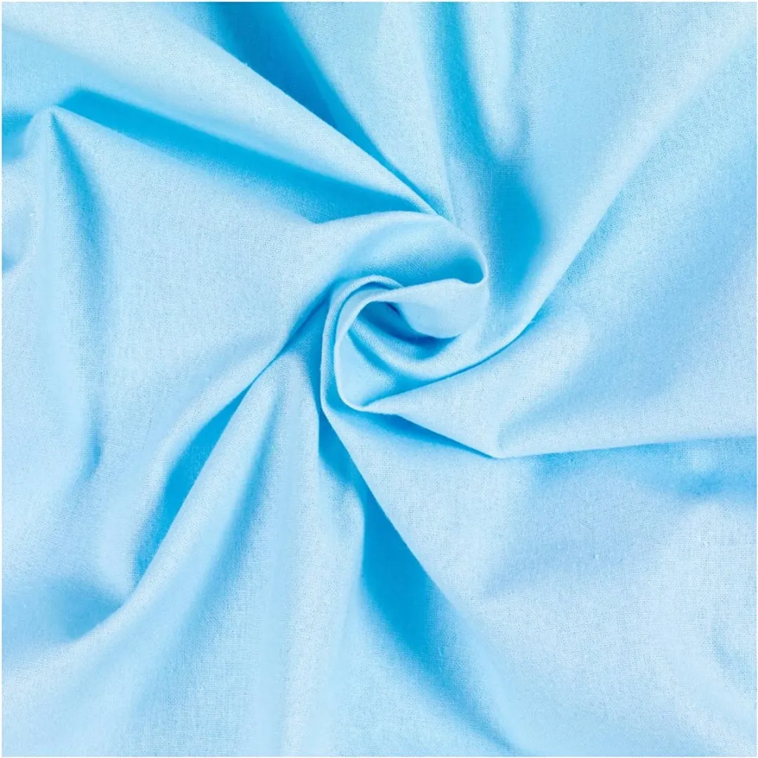 Creativ Company Unikleurige Stof 145cm Katoen 140g/m² - Turquoise - 10m