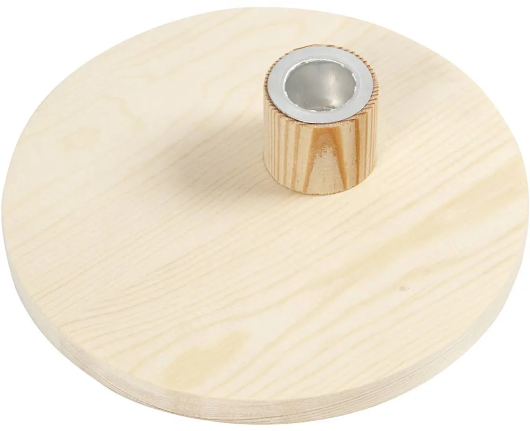 Creativ Company Houten Kandelaar 16cm - Multicolor