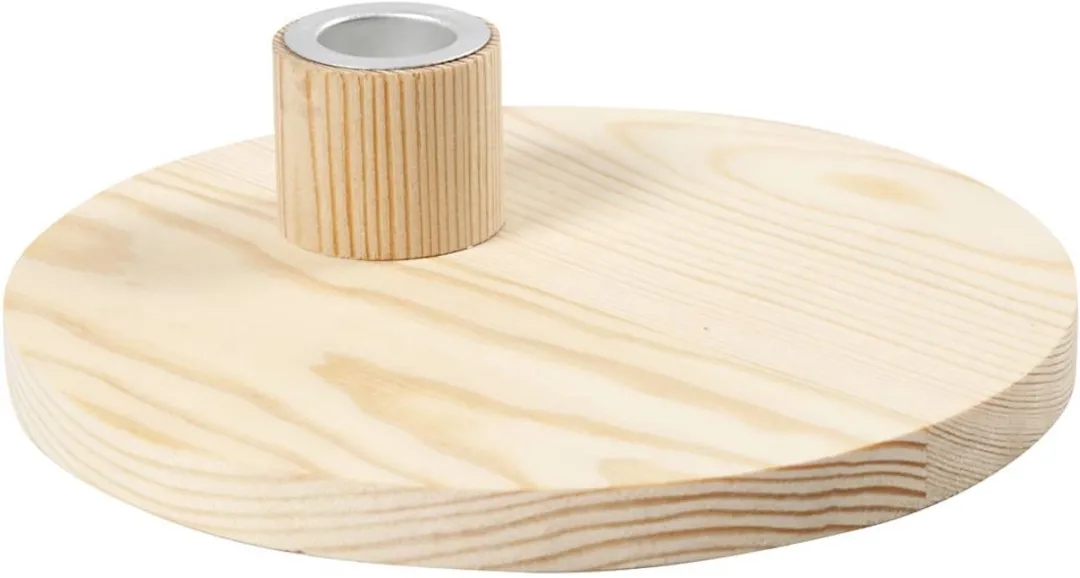 Creativ Company Houten Kandelaar 16cm - Multicolor