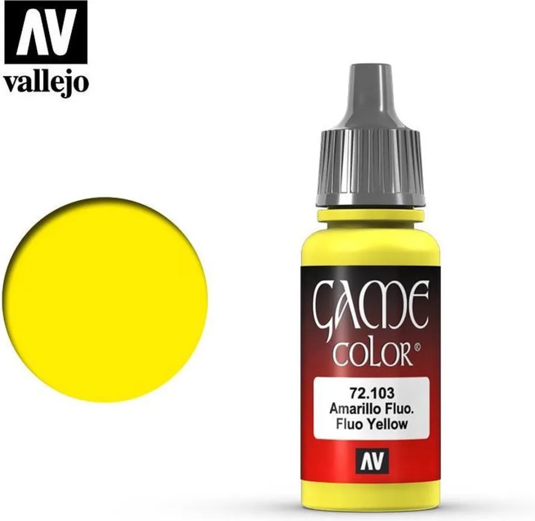 Vallejo Game Color Acrylverf Fluorescent Geel 18ml