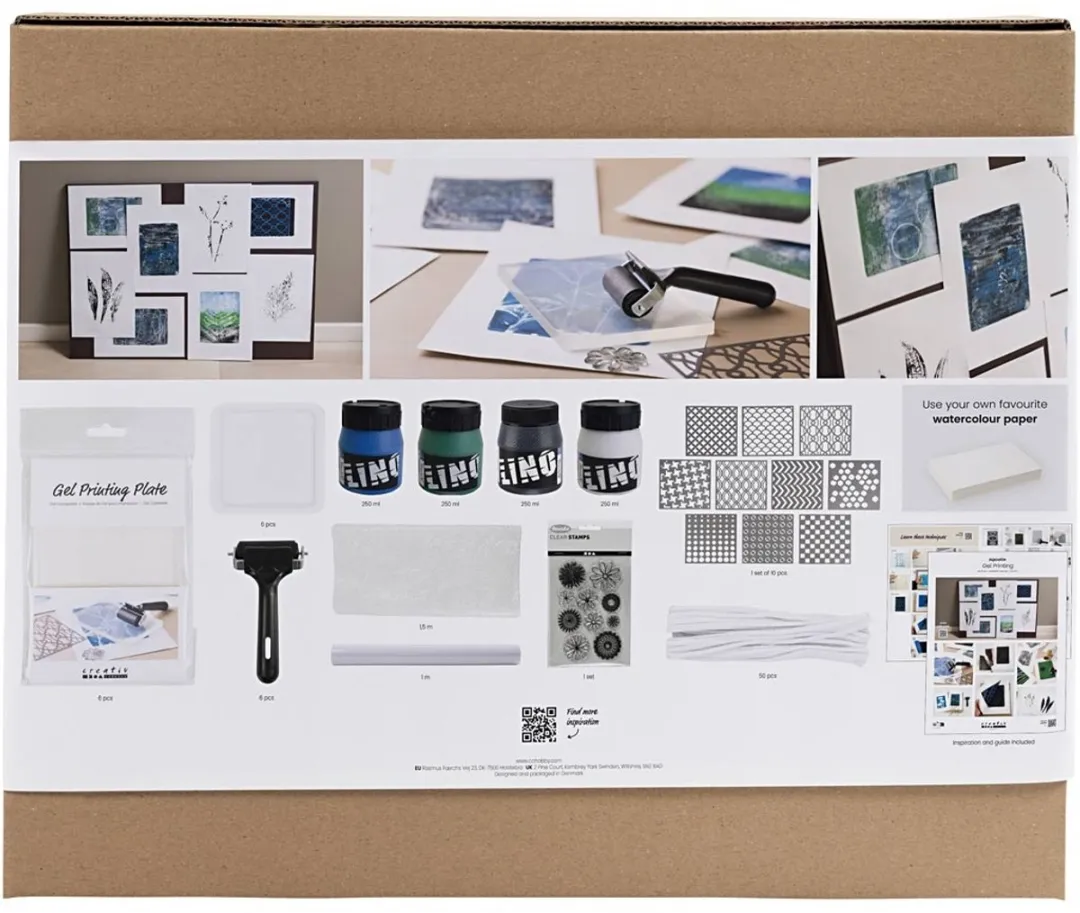 Creativ Company Maxi Creative Box Gelprinten - Multikleurig