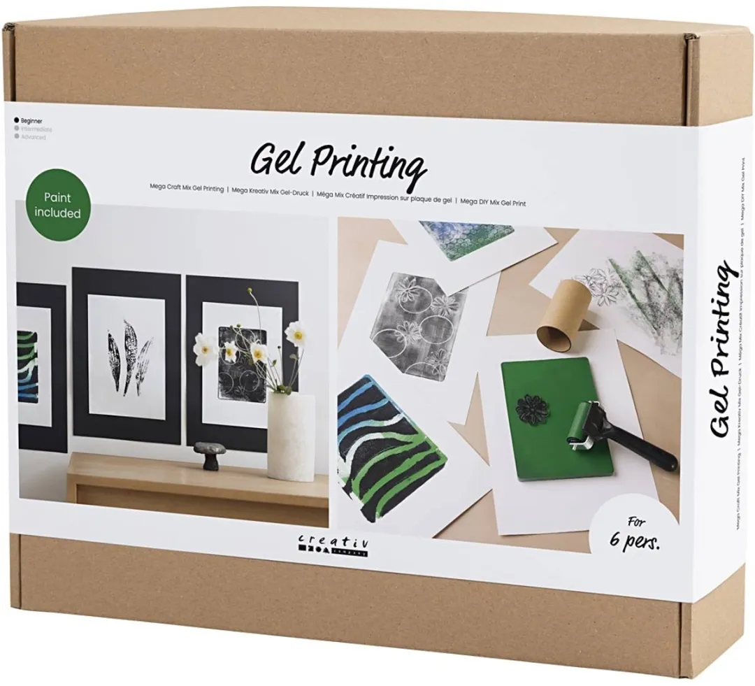 Creativ Company Maxi Creative Box Gelprinten - Multikleurig