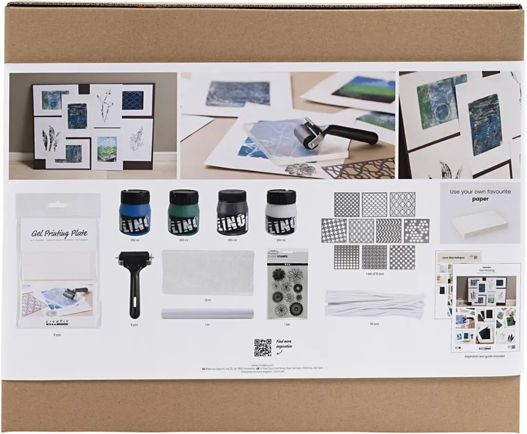 Creativ Company Maxi Creative Box Gelprinten - Multikleurig