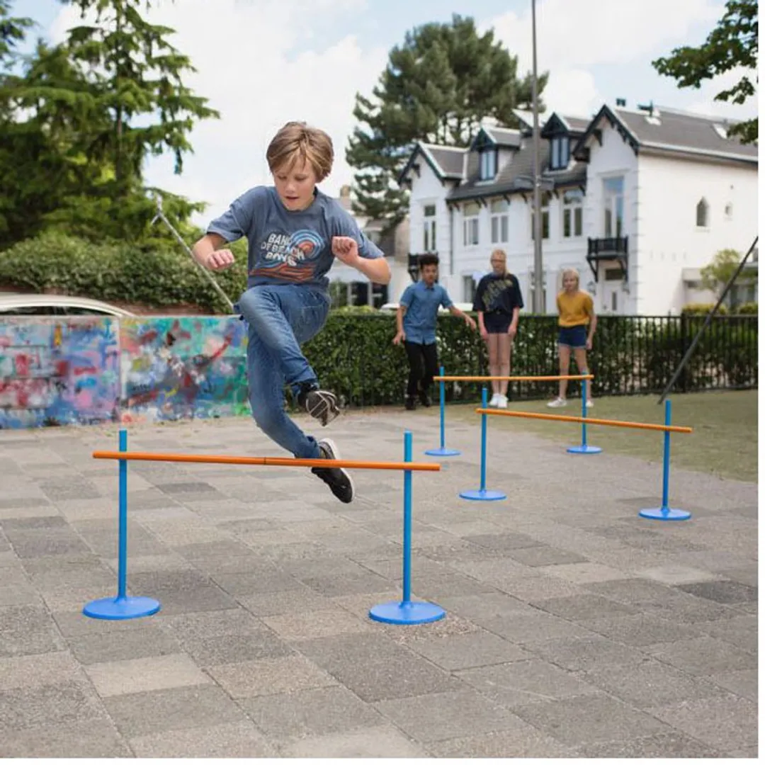 BS Toys Horden Lopen & Limbo Dansen - 6 Jaar - Oranje/Blauw - afbeelding 6 van 6