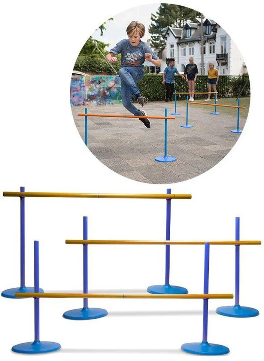 BS Toys Horden Lopen & Limbo Dansen - 6 Jaar - Oranje/Blauw
