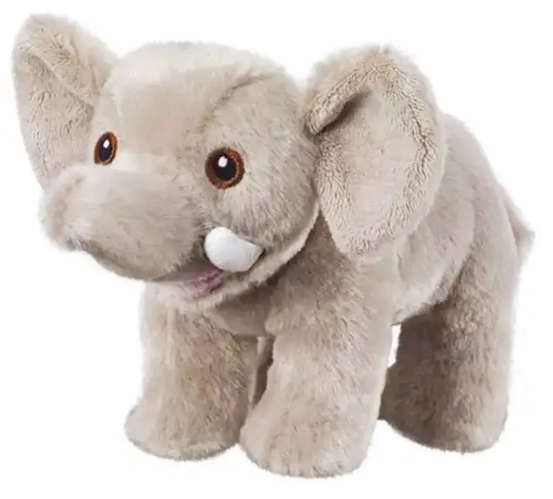 Topknuffels Olifant Pluche Knuffel 15cm - Grijs