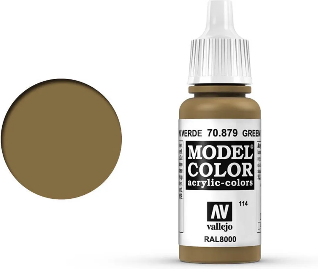 Vallejo Model Color Green Brown Acrylverf 17ml