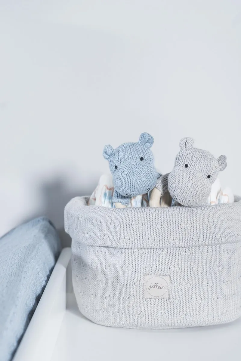 Jollein Hippo Bijtring met Rammelaar - Soft Blauw