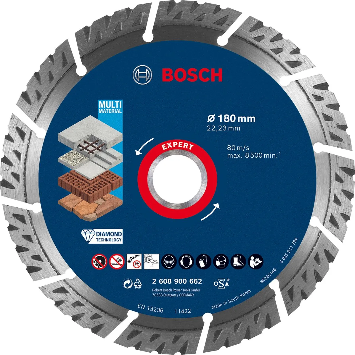 Bosch Diamantschijf Best Univer+Met 180mm