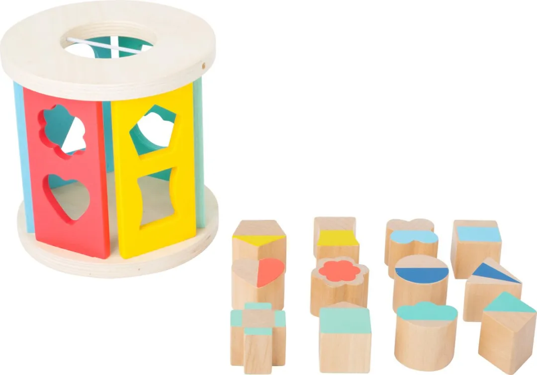 Small Foot Wooden Vormsorteerblok - 13 Onderelen - Multicolor