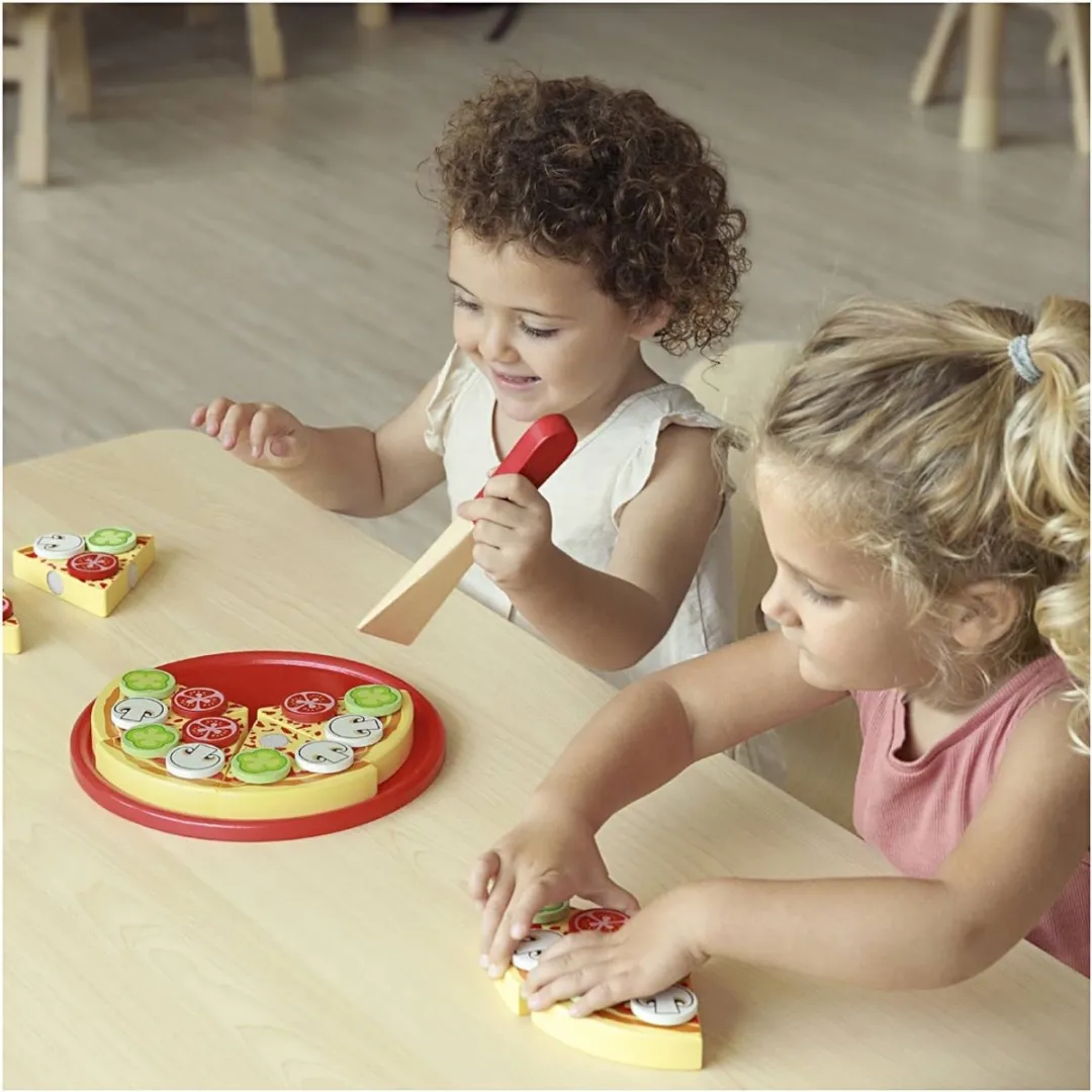 Viga Toys Pizza Snijset - Vegetarisch