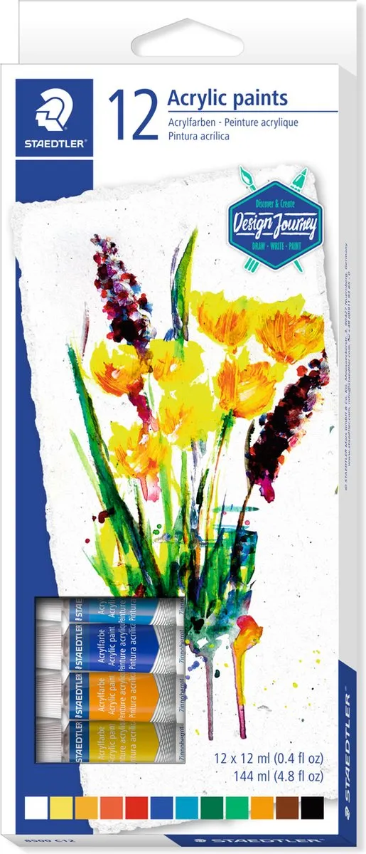STAEDTLER Design Journey Karat Acrylverf Set 12x12ml