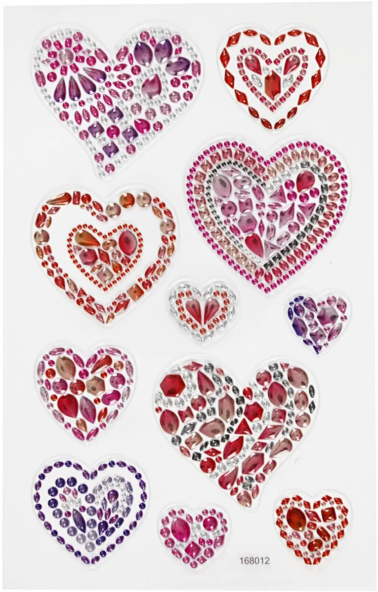 Creativ Company Diamond Stickers Harten Design