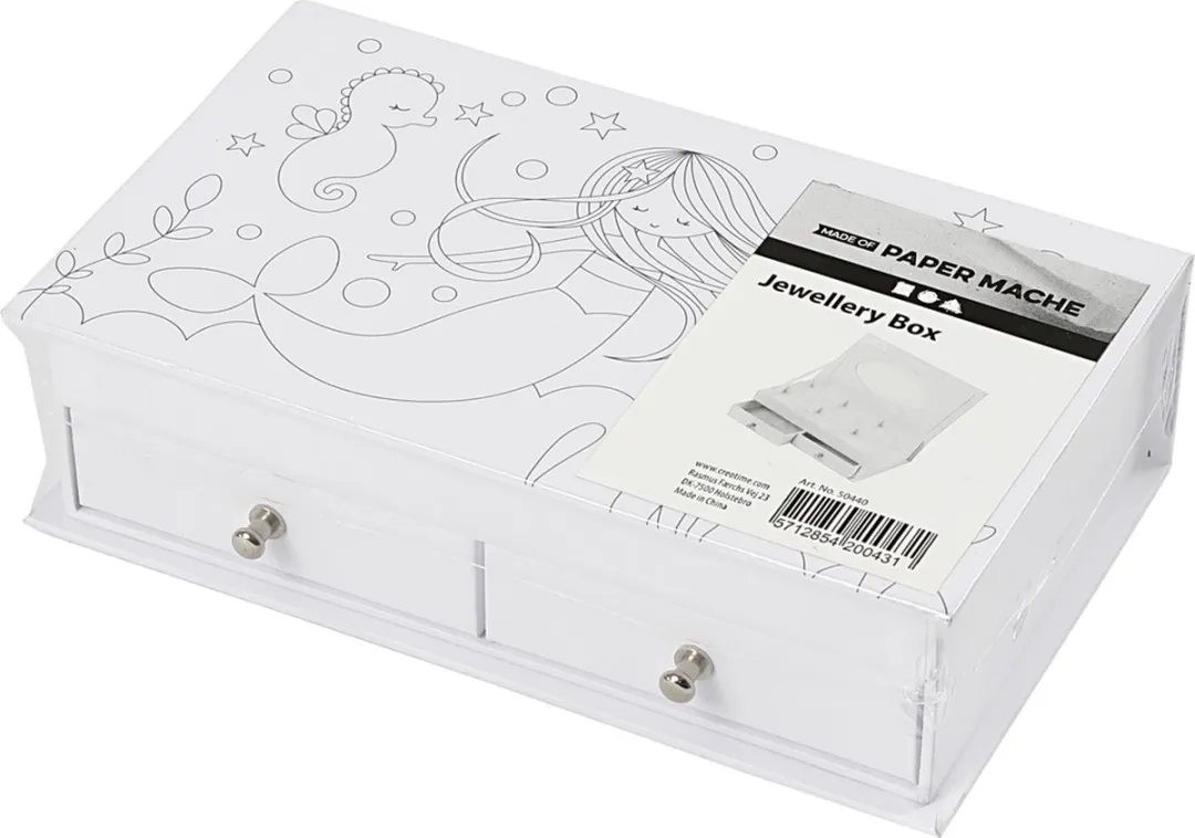 Creativ Company Zeemeermin Sieradendoos 18x10,5cm - Multicolor