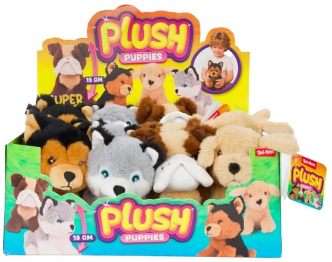Toi-Toys Pluchen Puppy 15cm