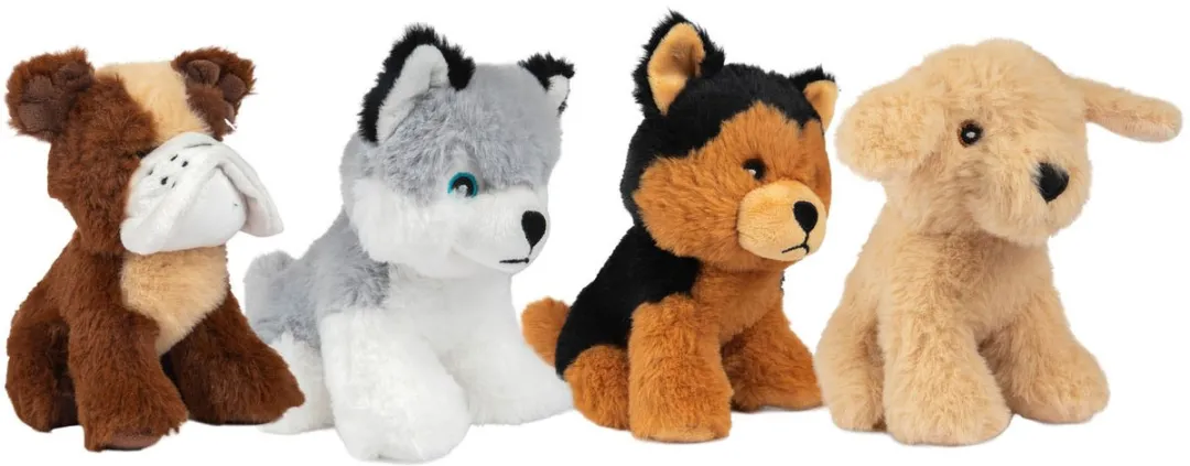 Toi-Toys Pluchen Puppy 15cm - Multicolor