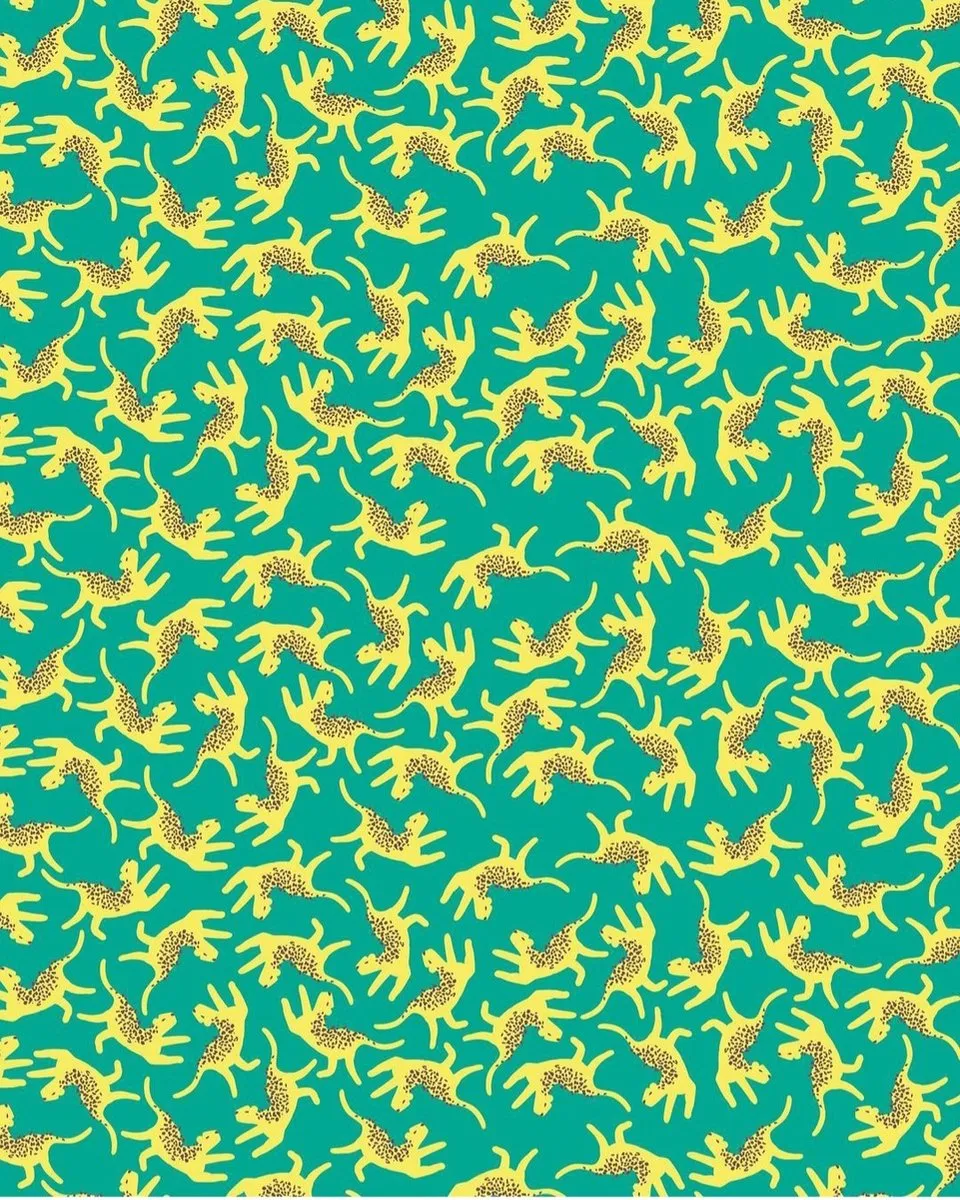 Decopatch Luipaardgroen & Geel Fluorescerend Papier A3