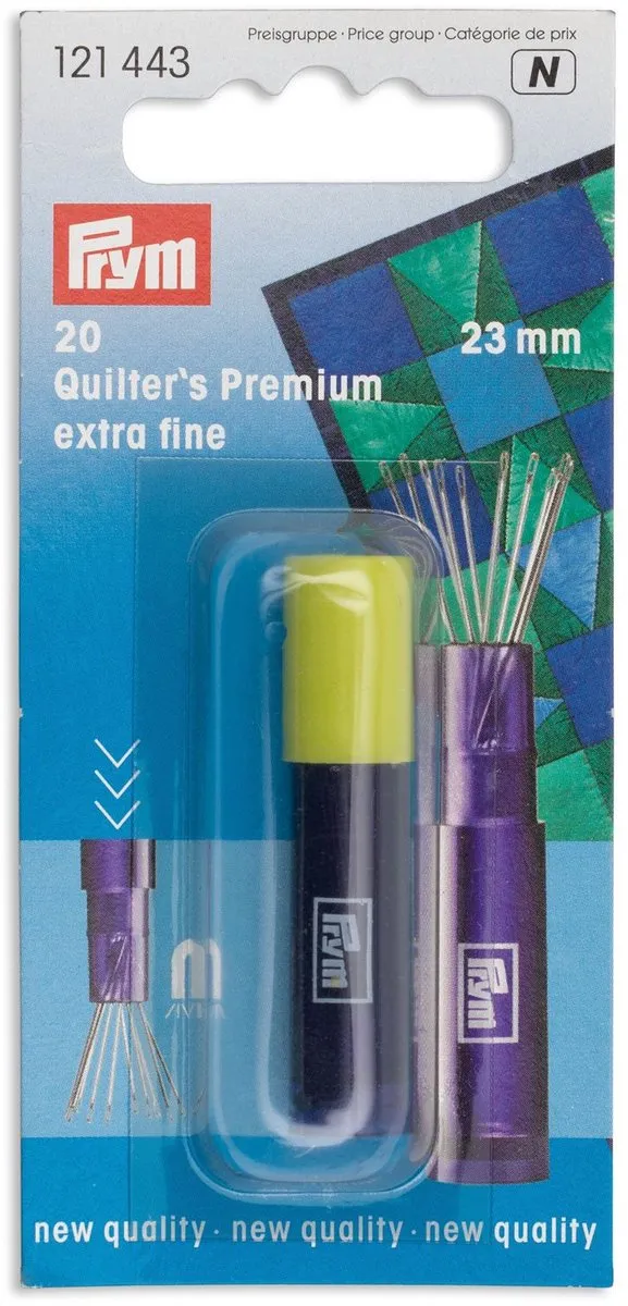 Prym Quiltingnaalden EF 23 0,53mm - 20 Stuks