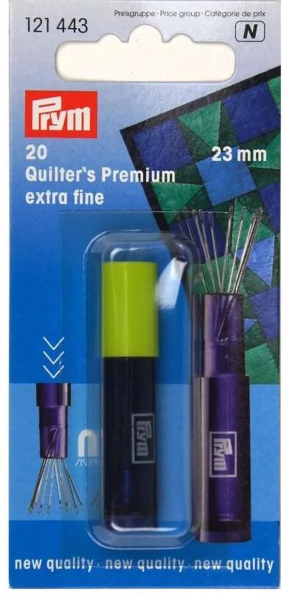 Prym Quiltingnaalden EF 23 0,53mm - 20 Stuks