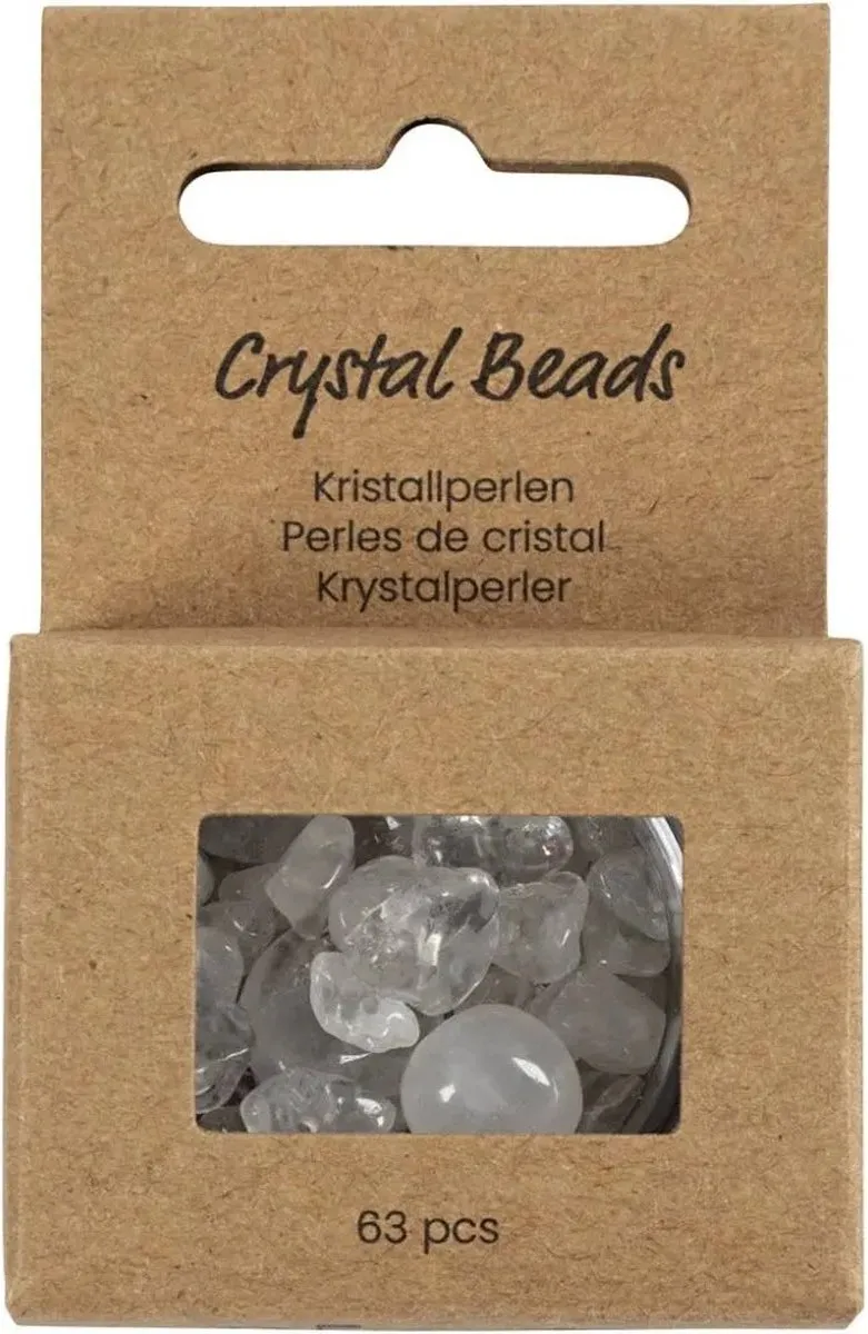 Creativ Company Kristallen Kralen Helder Kwarts - 63 Stuks