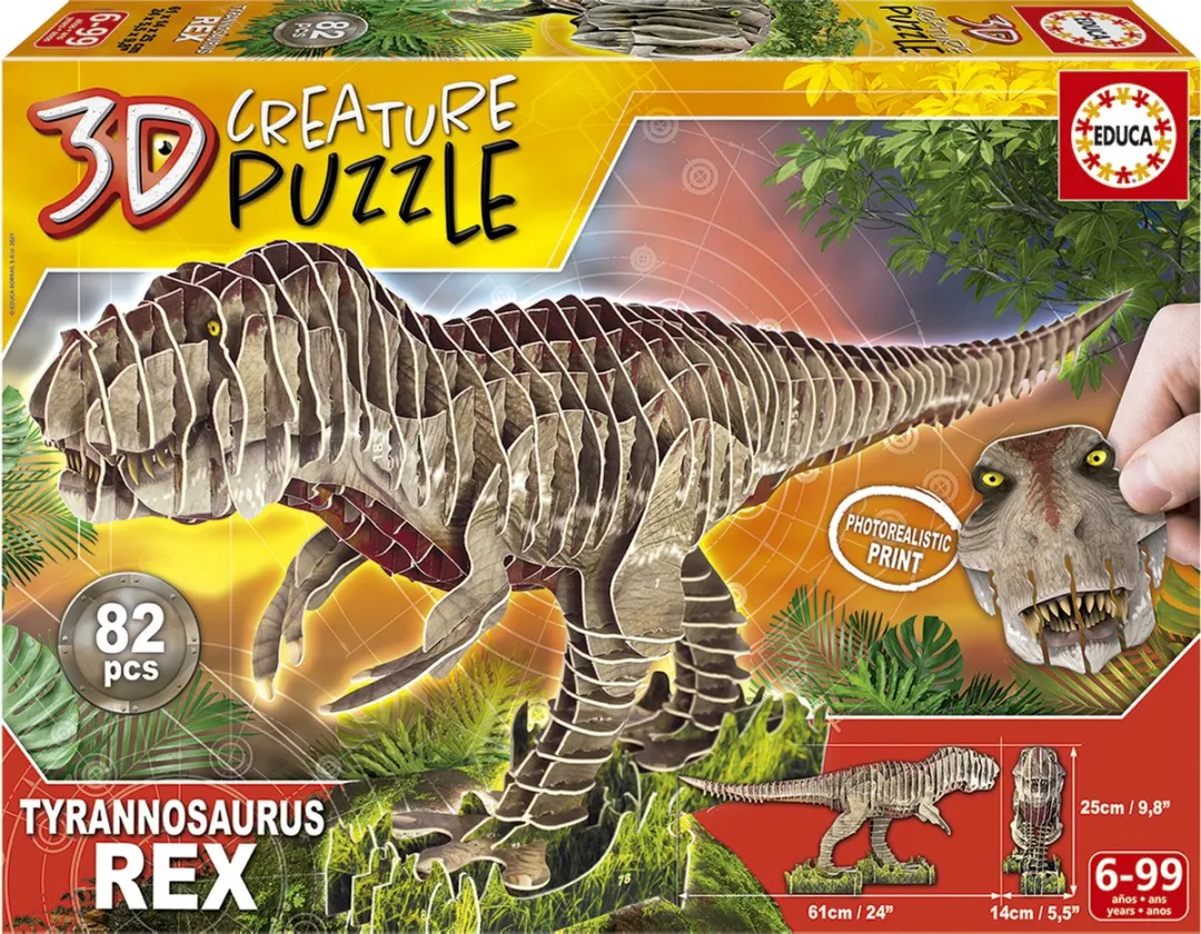Educa 3D Puzzel T-Rex Dinosaurus ED19182