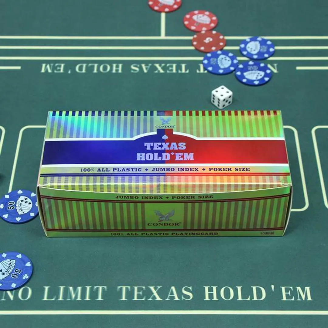 HOT Sports + Toys Texas Hold'em Pokerkaarten 751806 - 100 Stuks