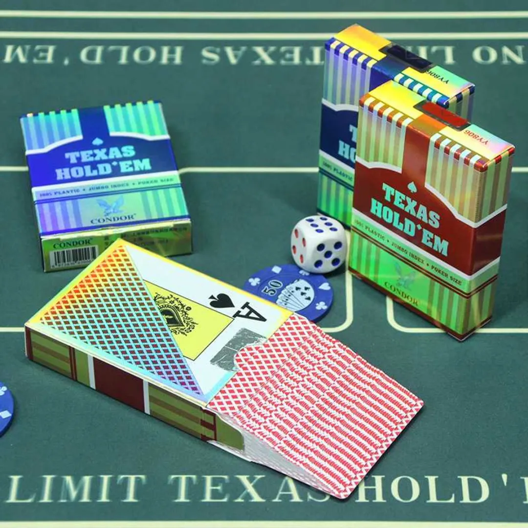 HOT Sports + Toys Texas Hold'em Pokerkaarten 751806 - 100 Stuks