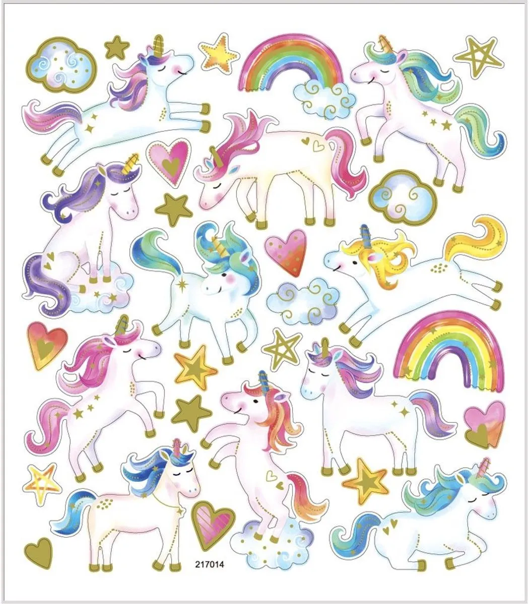Creativ Company Stickervel Eenhoorn 15x16,5cm