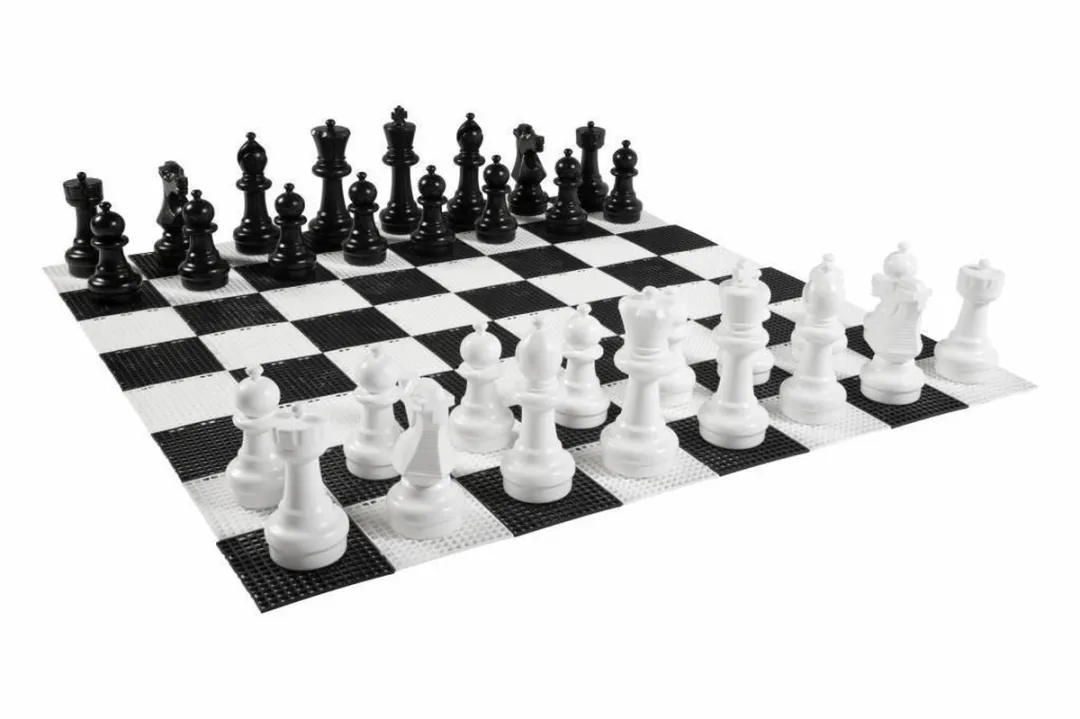 Ubergames XL Buiten Schaakspel - Koning 30cm - 140x140cm