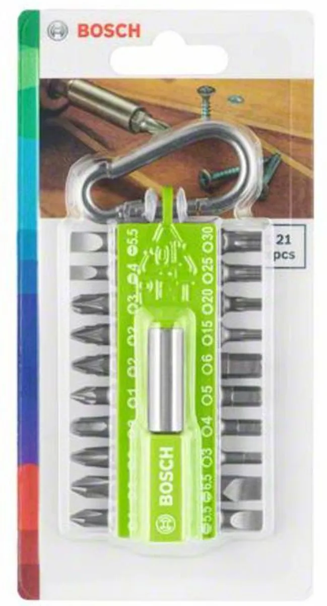 Bosch Schroevendraaierbitset 21-delig - Metaal