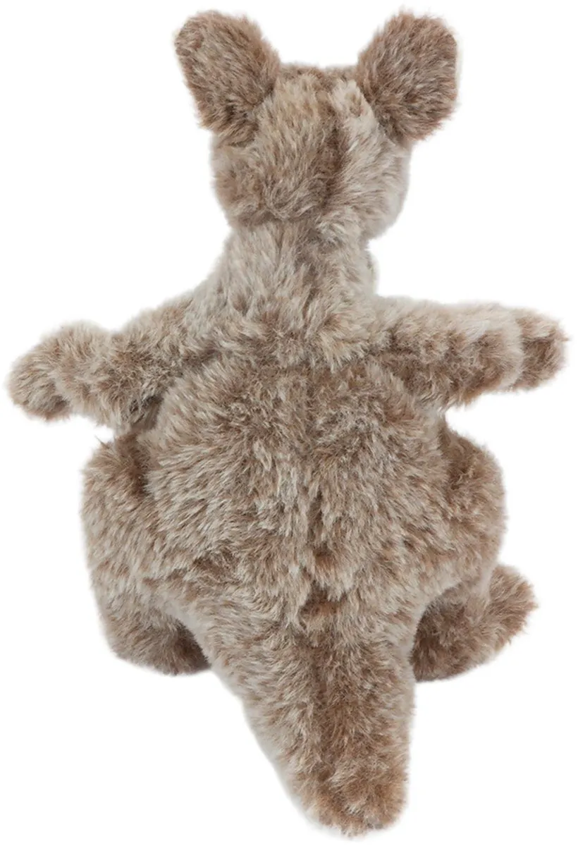 PIA Pluche Kangoeroe met Baby 23cm - Beige/Bruin/Grijs