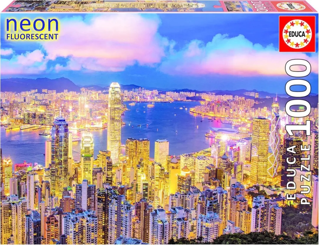 Educa Hong Kong Skyline NEON Legpuzzel 1000 Stuks