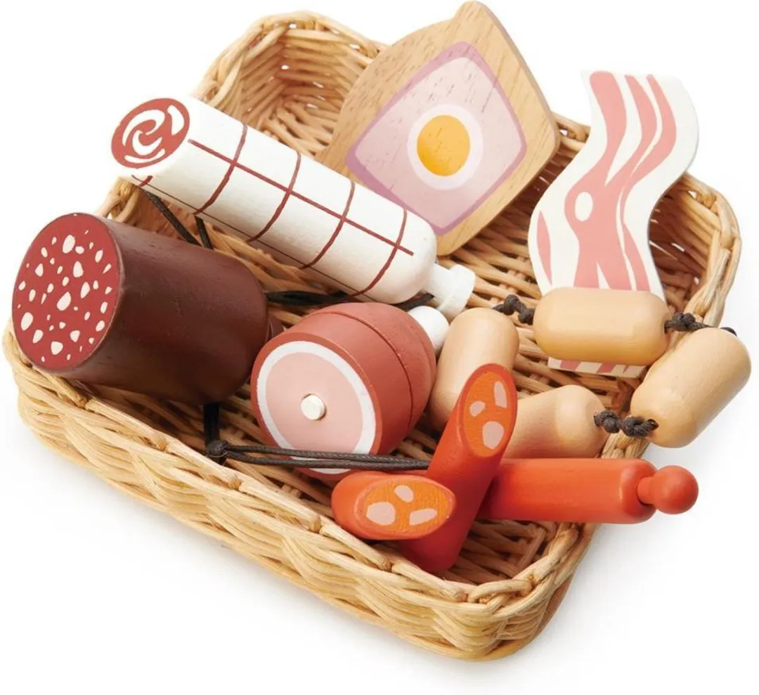 Tender Leaf Toys Rieten Mandje Charcuterie