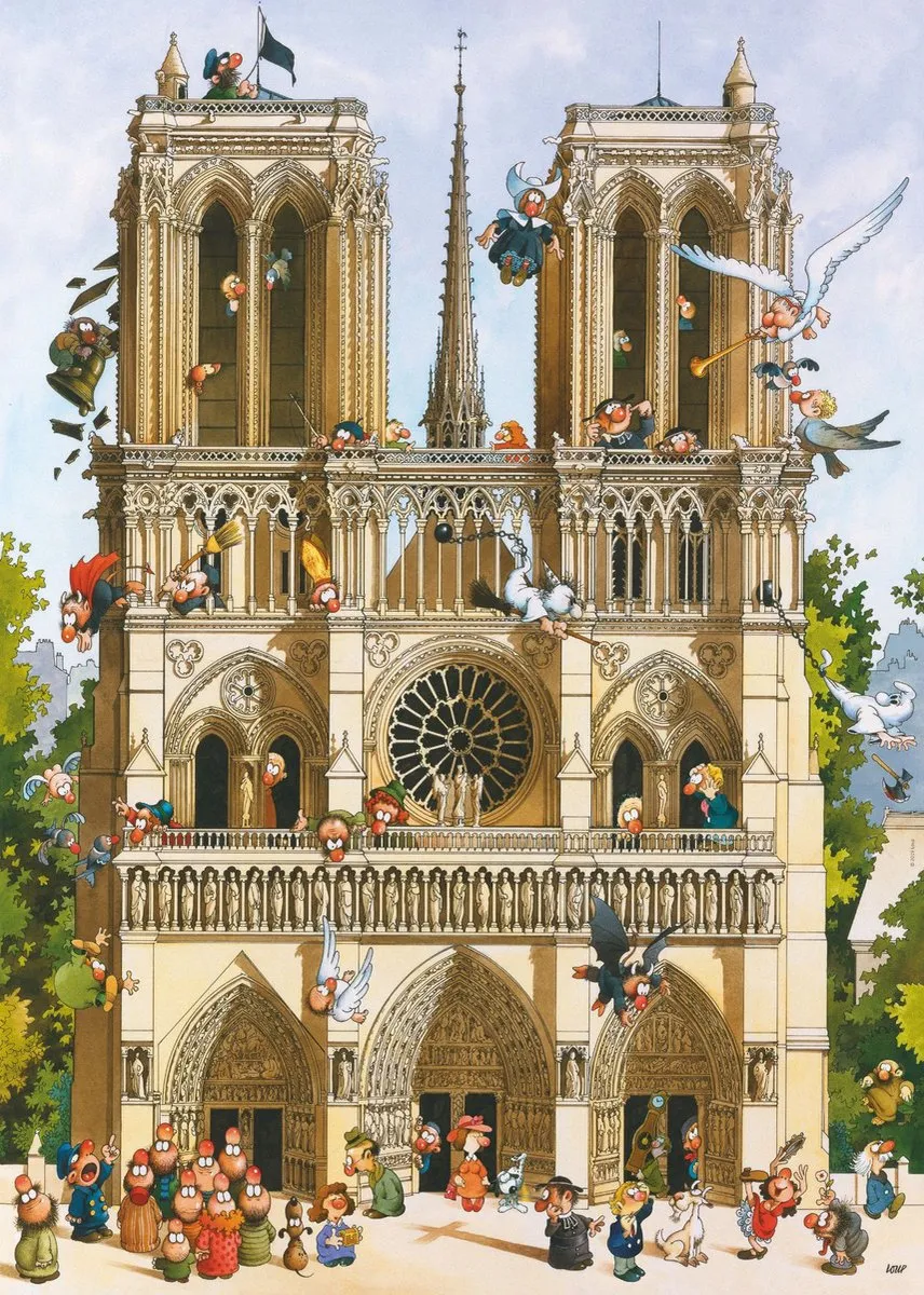 Heye Puzzel Notre Dame 1000 Stuks - Multicolor