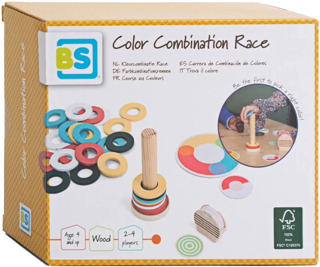 BS Toys GA462 Kleurcombinatie Race Strategisch Spel