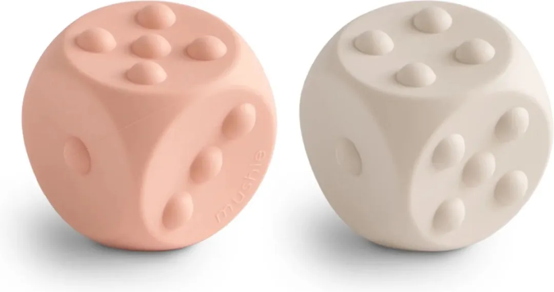 Mushie Dobbelsteen Siliconen
