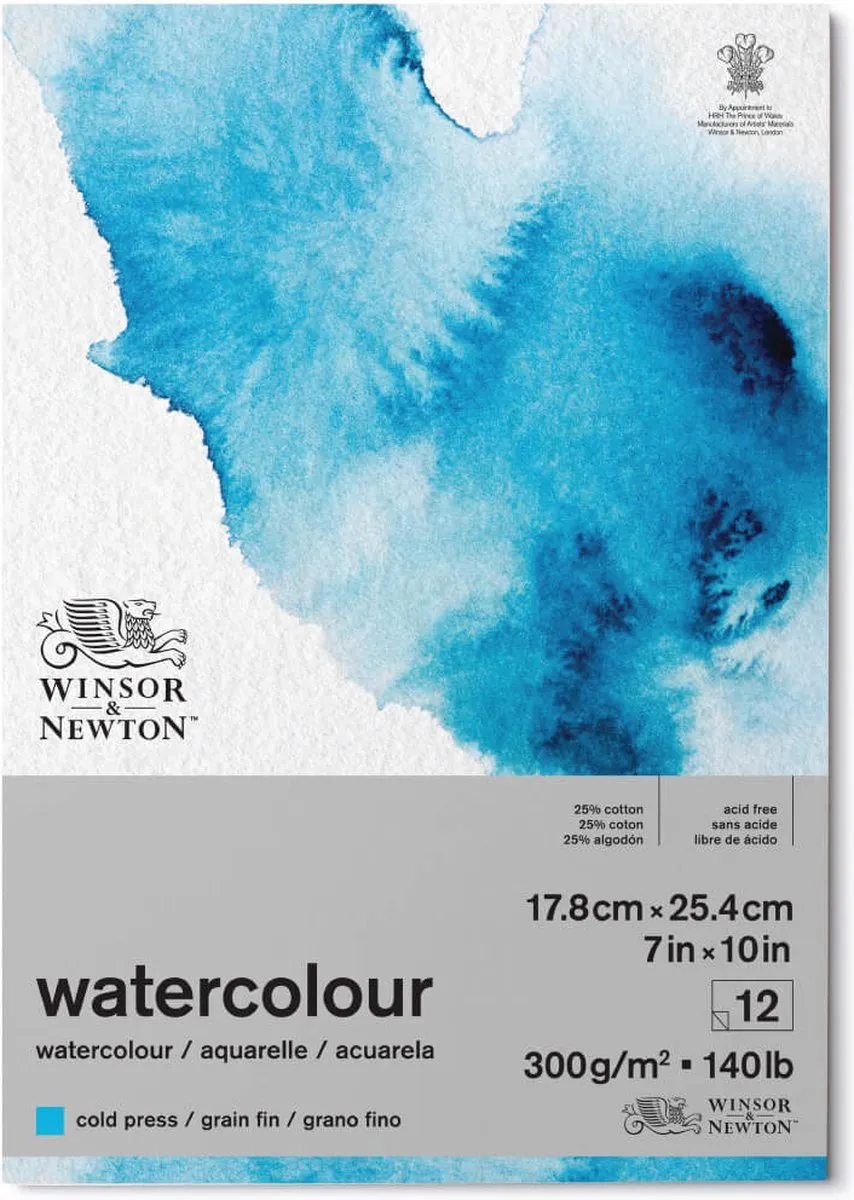 Winsor & Newton Waterverf 17.8x25.4cm Spiraal