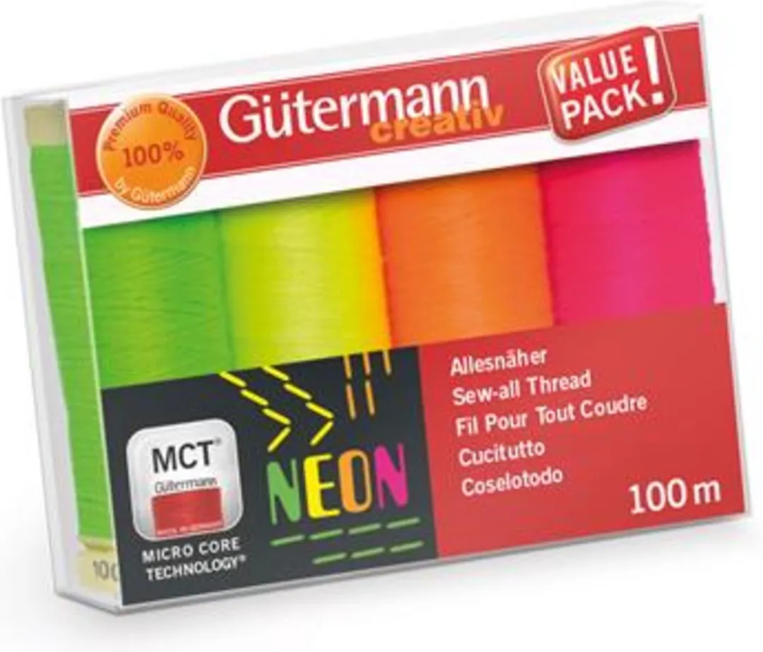 Gutermann Allesnaaigarnenset Neon