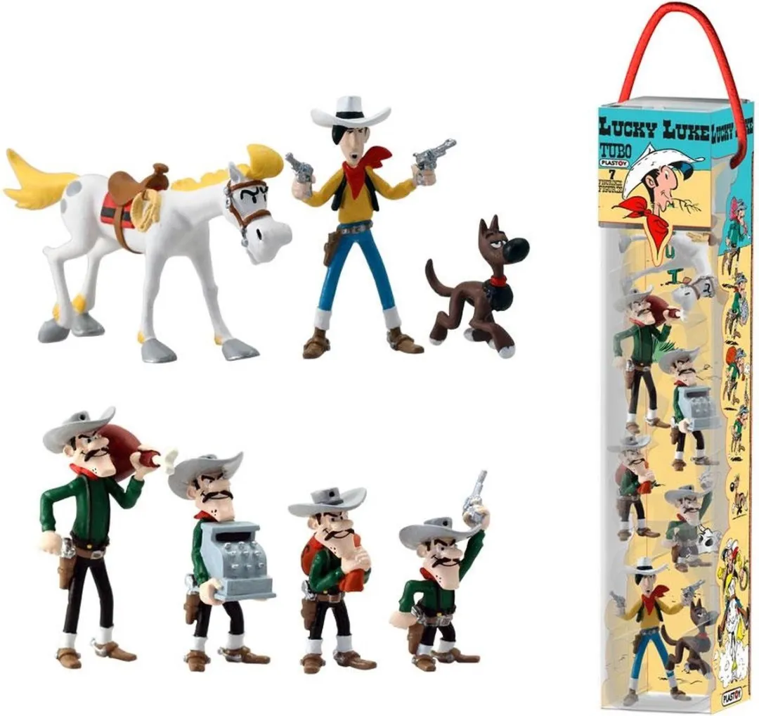 Plastoy Lucky Luke Mini Figure 7-Pack