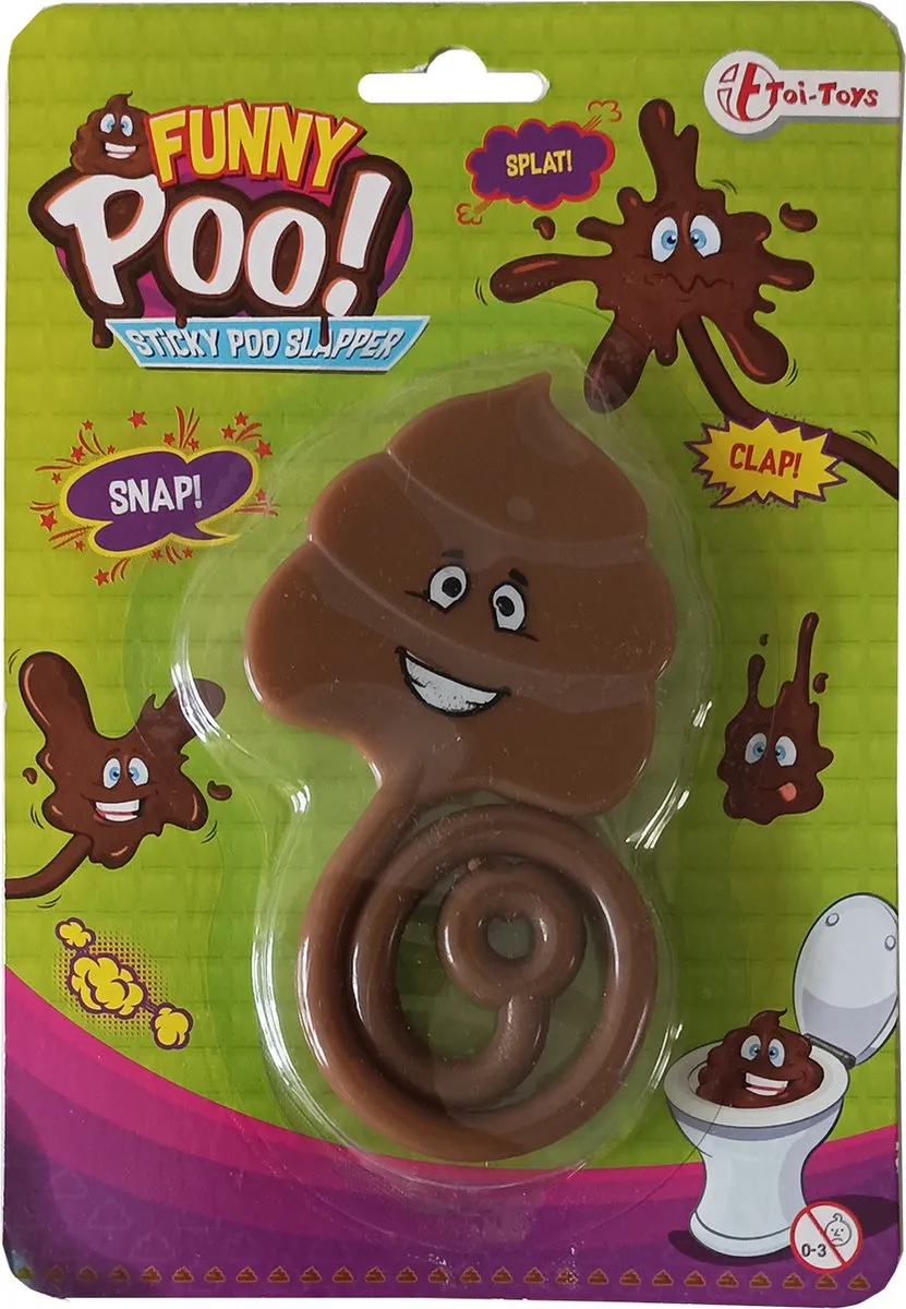 Toys Amsterdam Plakhandje Drol - Bruin