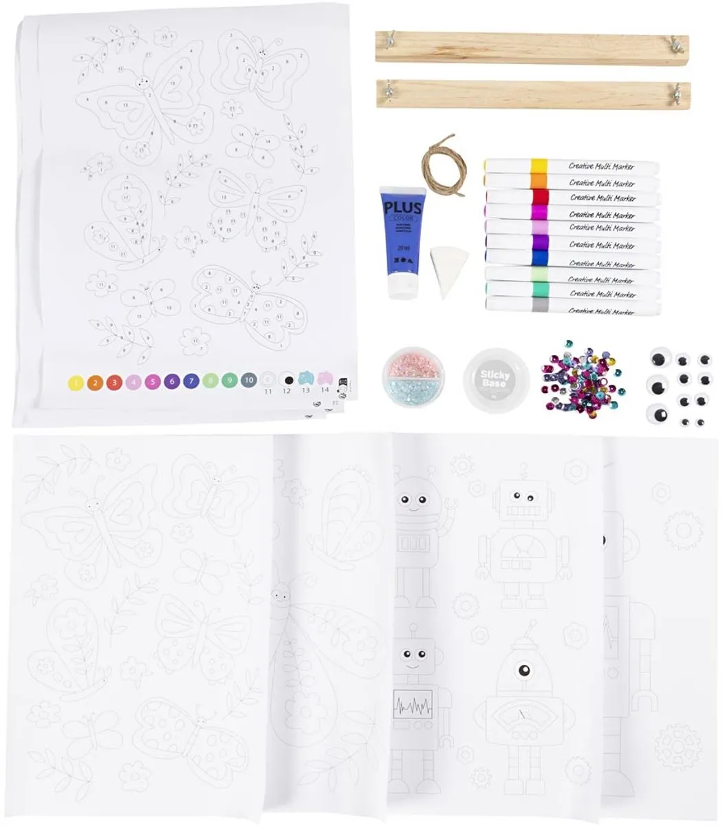 Creativ Company Hobbyset Vlinder & Robot - Multicolor