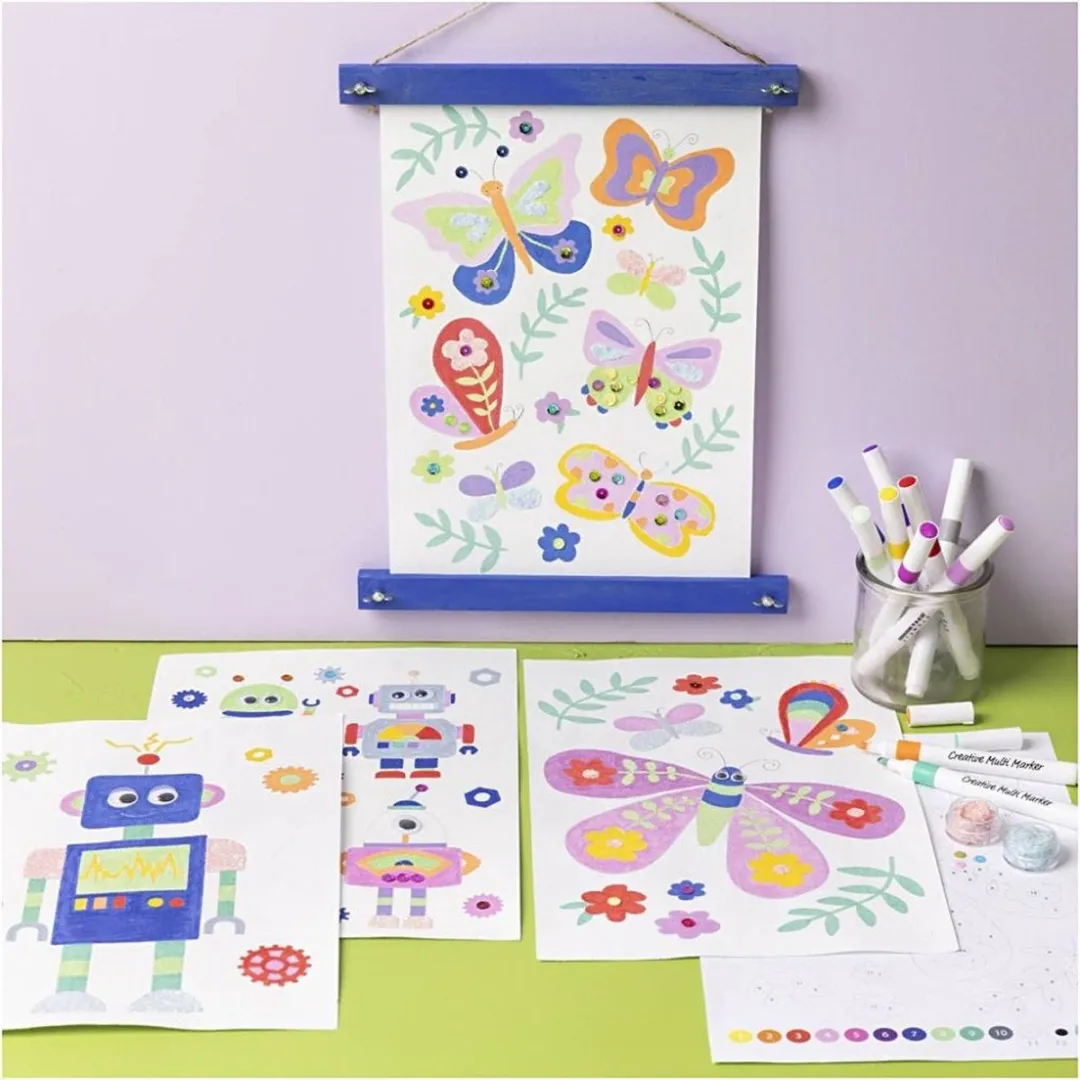 Creativ Company Hobbyset Vlinder & Robot - Multicolor